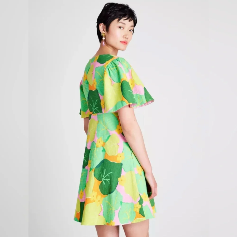 NWT Kate‎ Spade Cucumber Floral Swing Dress Sz 6 $328
